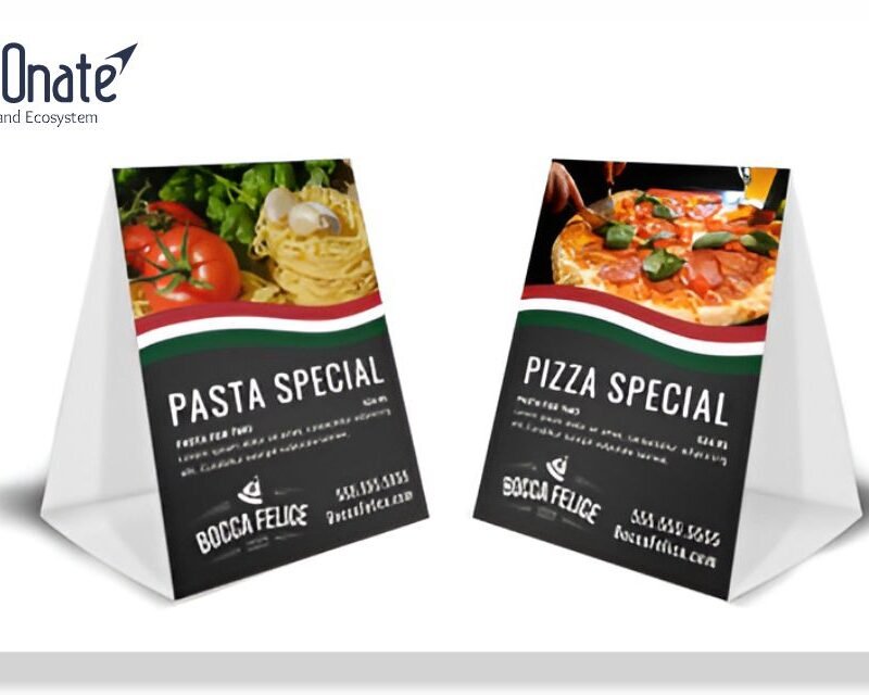 Table Tents, Menu Cards & Coasters