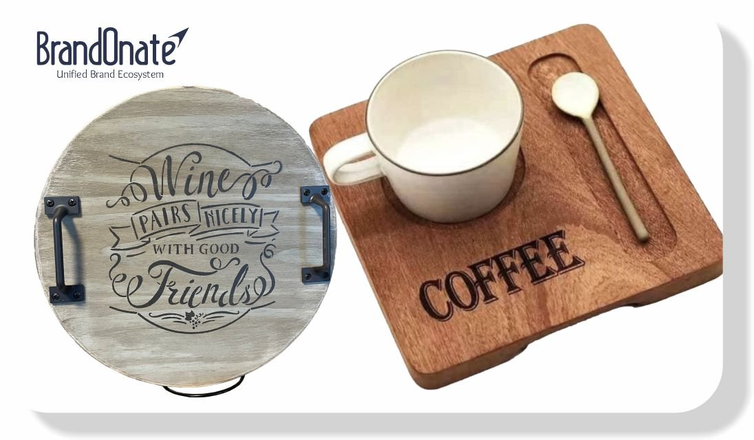 Branded Service Trays, Mats, and Trays